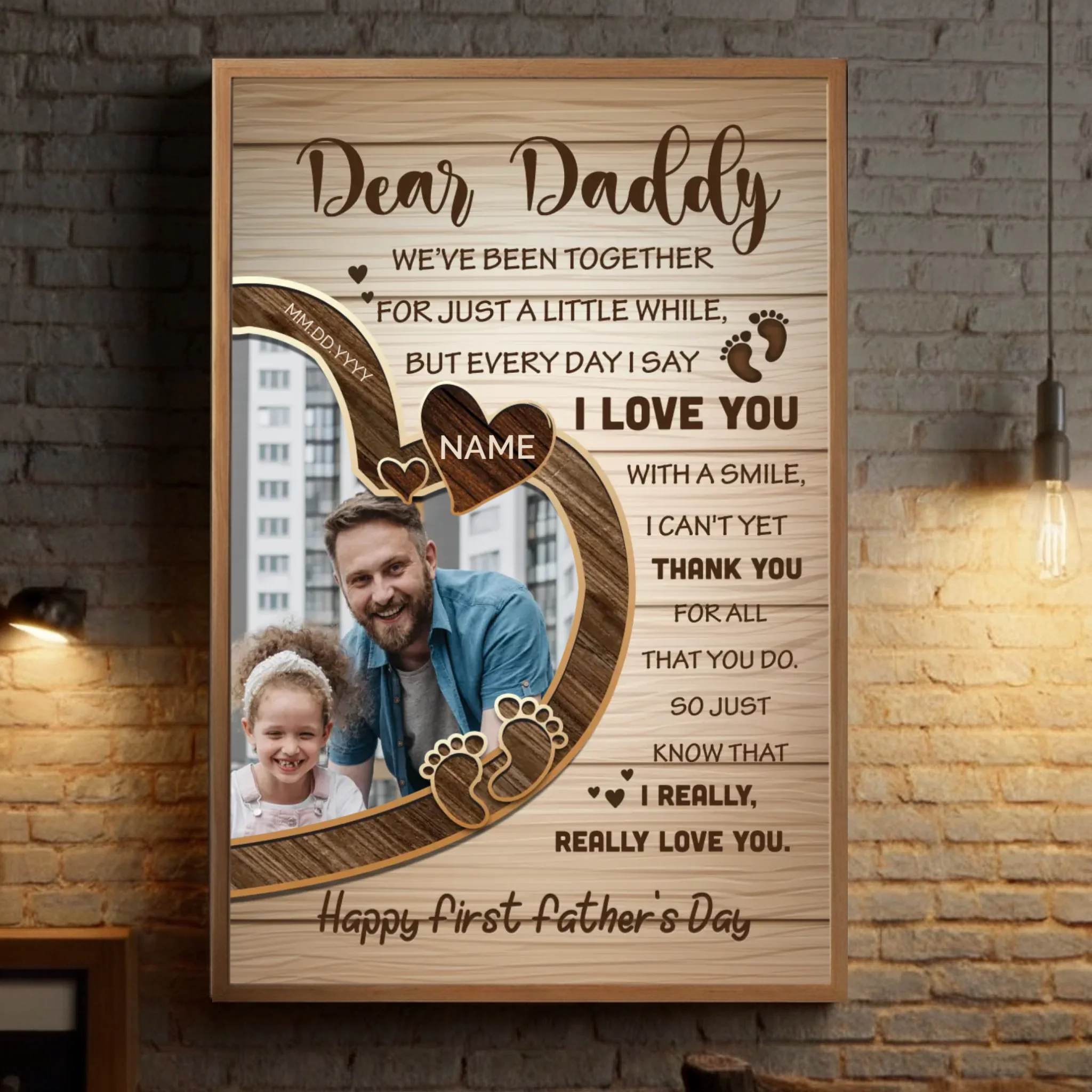 First Father’s Day Gift – A Personalized Wall Print to Celebrate His Big Day - 89Prints