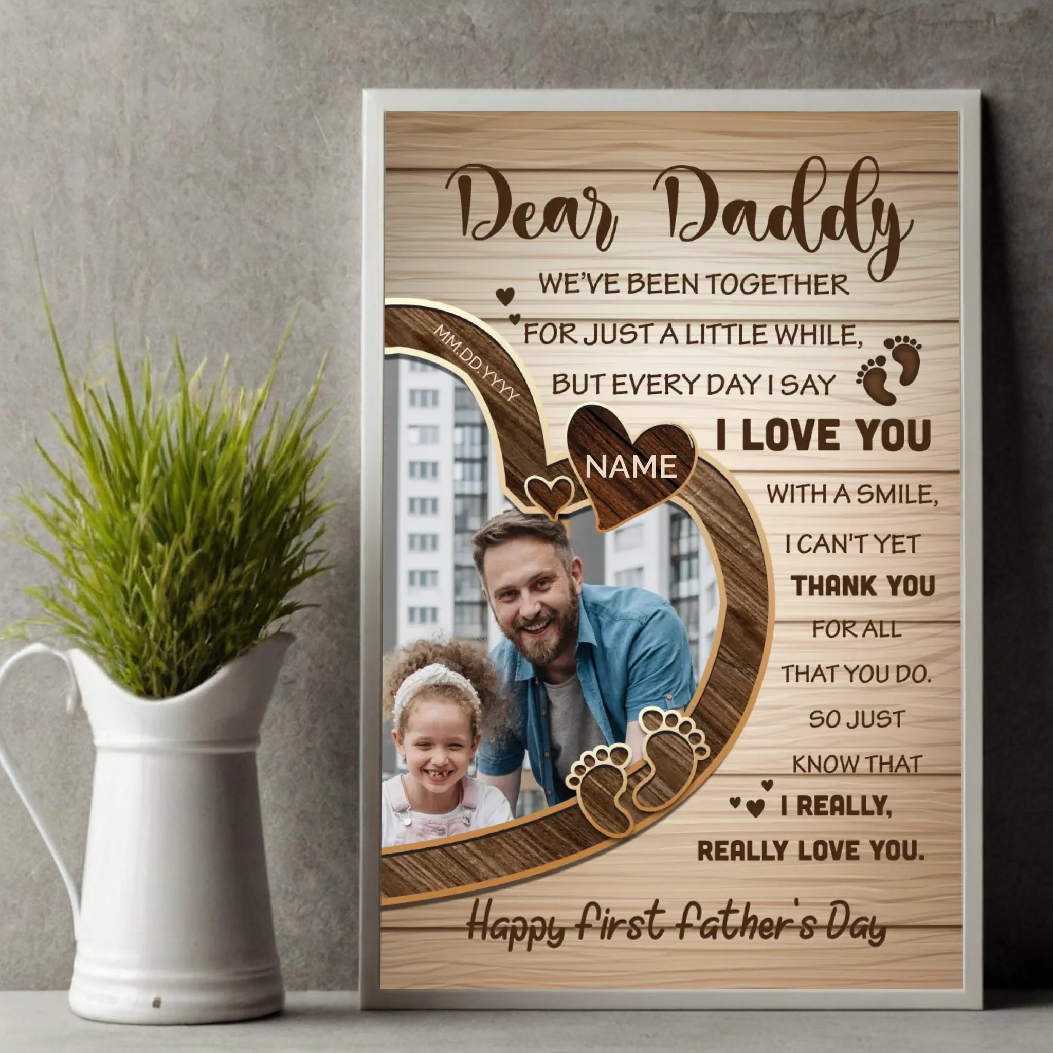 First Father’s Day Gift – A Personalized Wall Print to Celebrate His Big Day - 89Prints