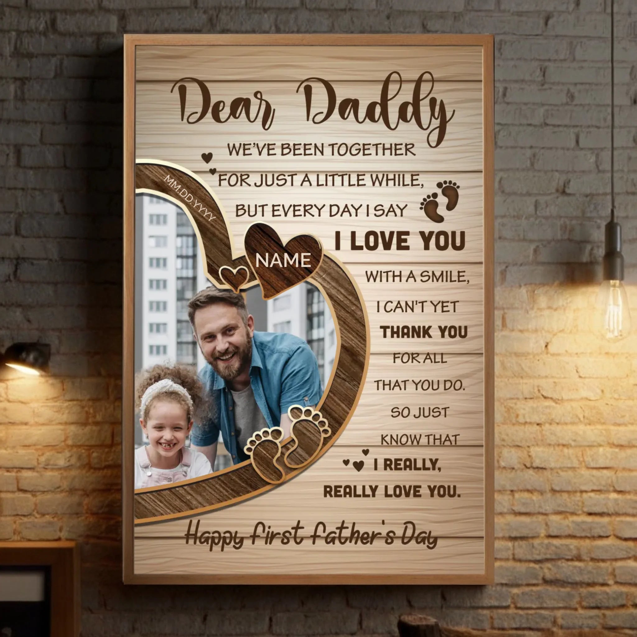 First Father’s Day Gift – A Personalized Wall Print to Celebrate His Big Day - 89Prints