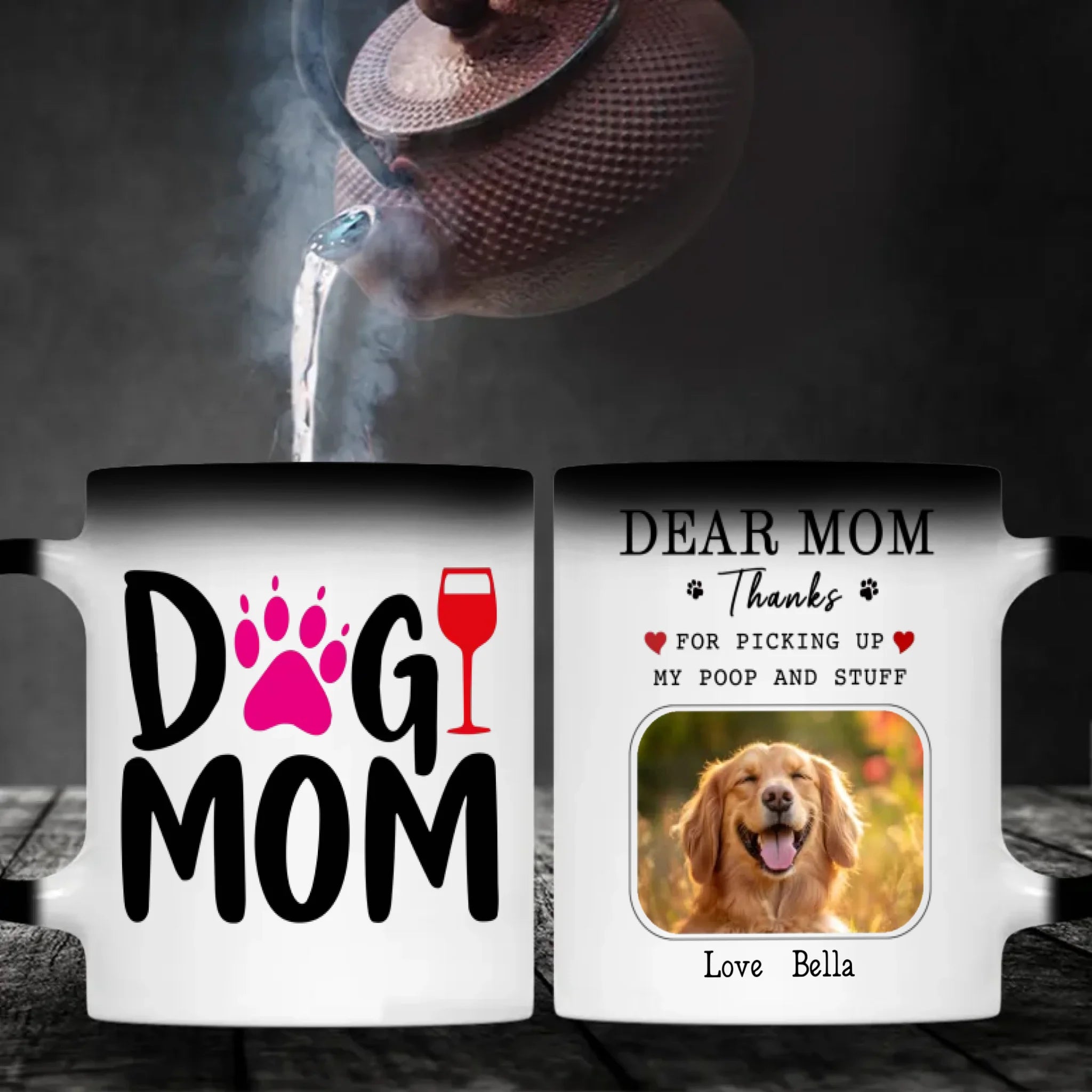 Thanks for Being My Dog Mom Mug – Heartfelt Personalized Gift from Your Loving Pup – 89Prints