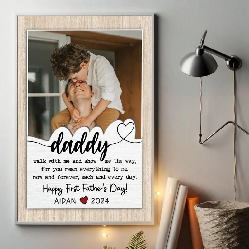 Dad’s Custom Poster – The Best Companion and Guide for Life - 89Prints