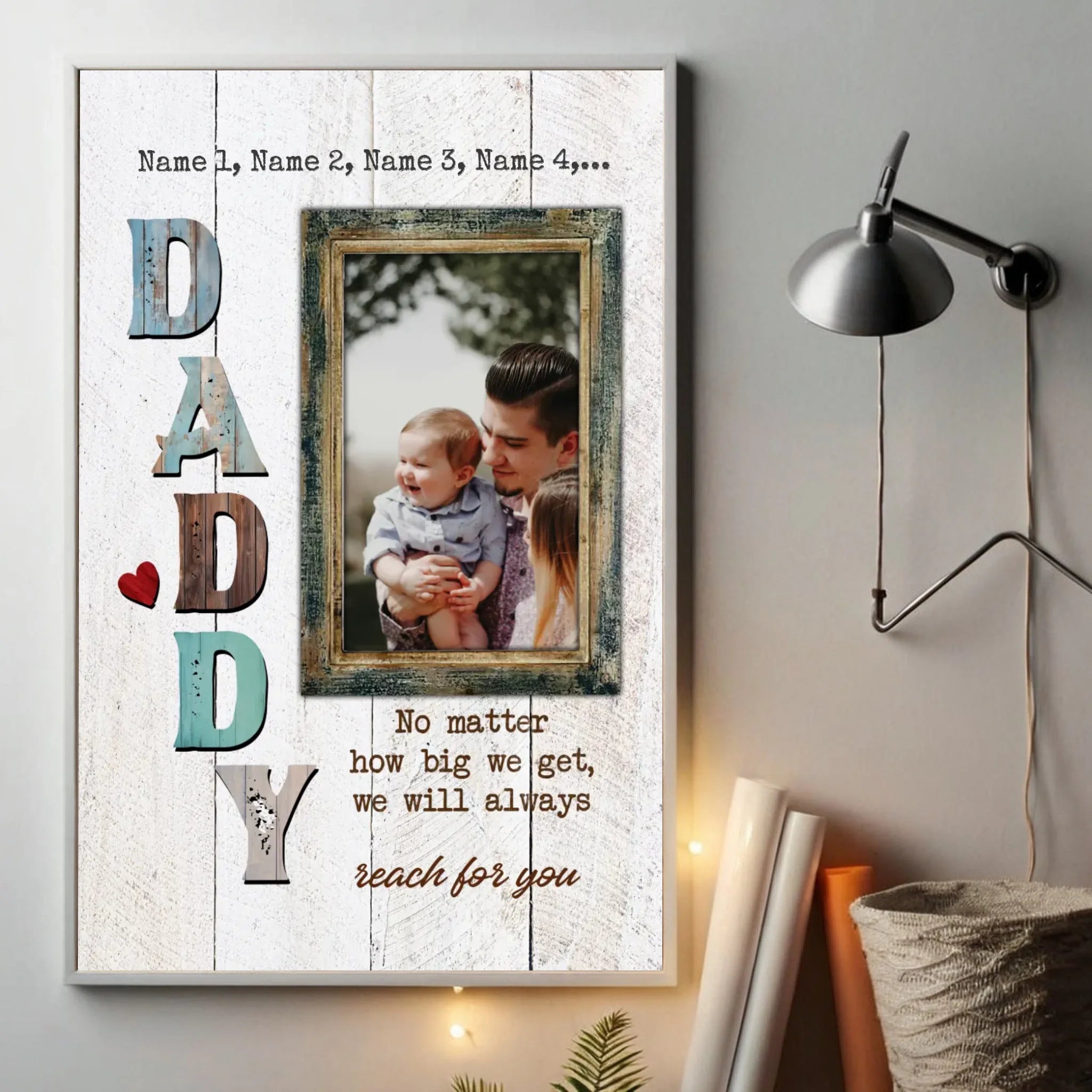 Dad Poster – I Will Always Think of You | Personalized at 89Prints