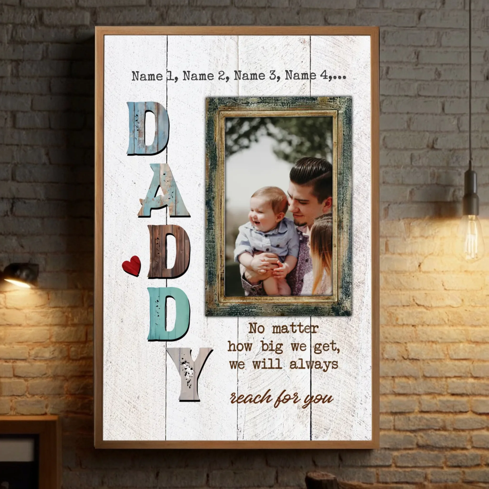 Dad Poster – I Will Always Think of You | Personalized at 89Prints