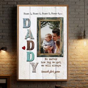 Dad Poster – I Will Always Think of You | Personalized at 89Prints