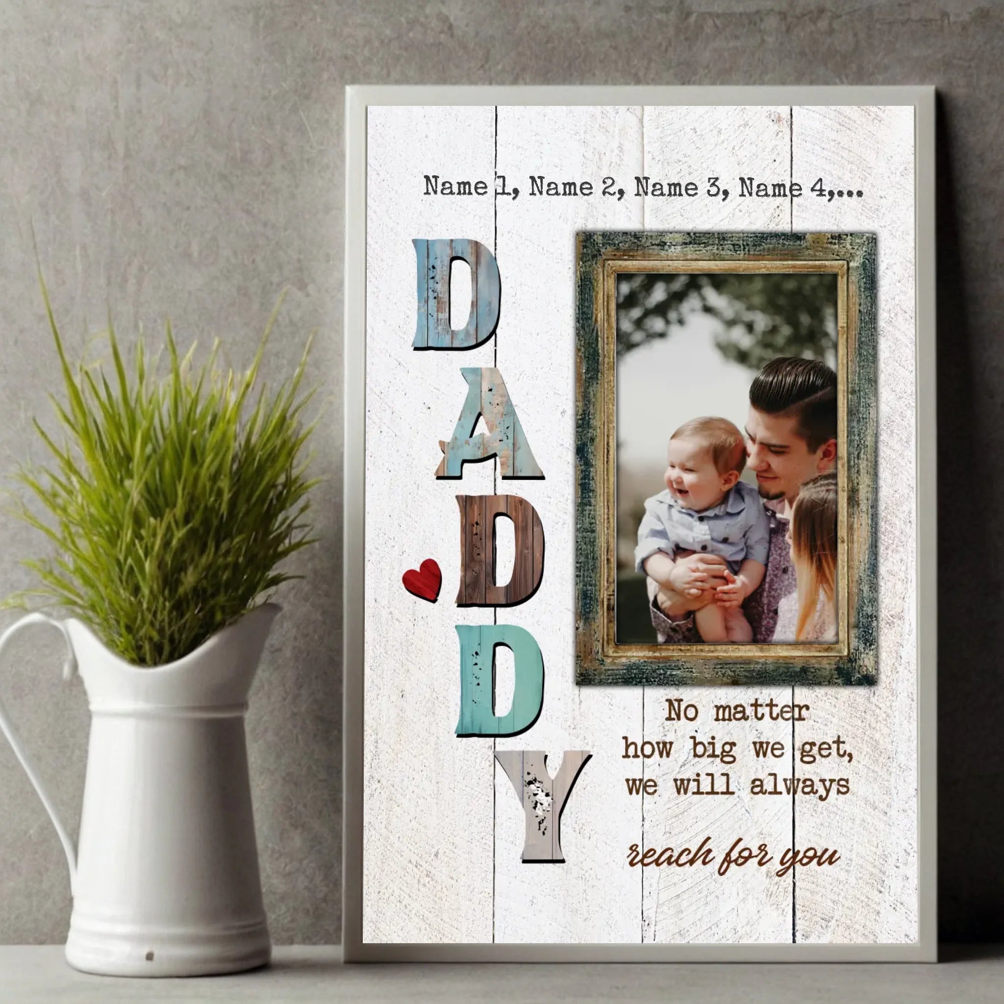 Dad Poster – I Will Always Think of You | Personalized at 89Prints
