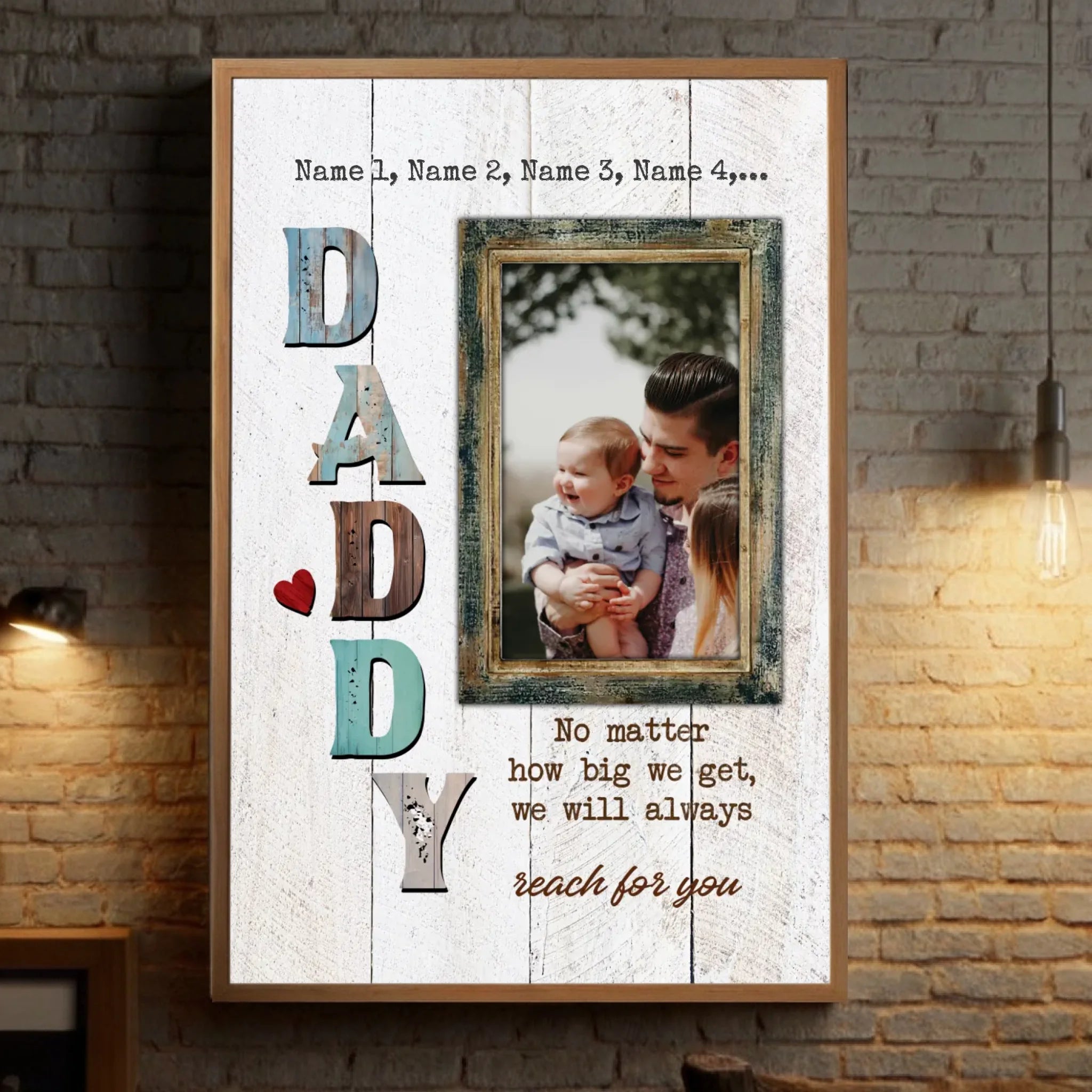 Dad Poster – I Will Always Think of You | Personalized at 89Prints