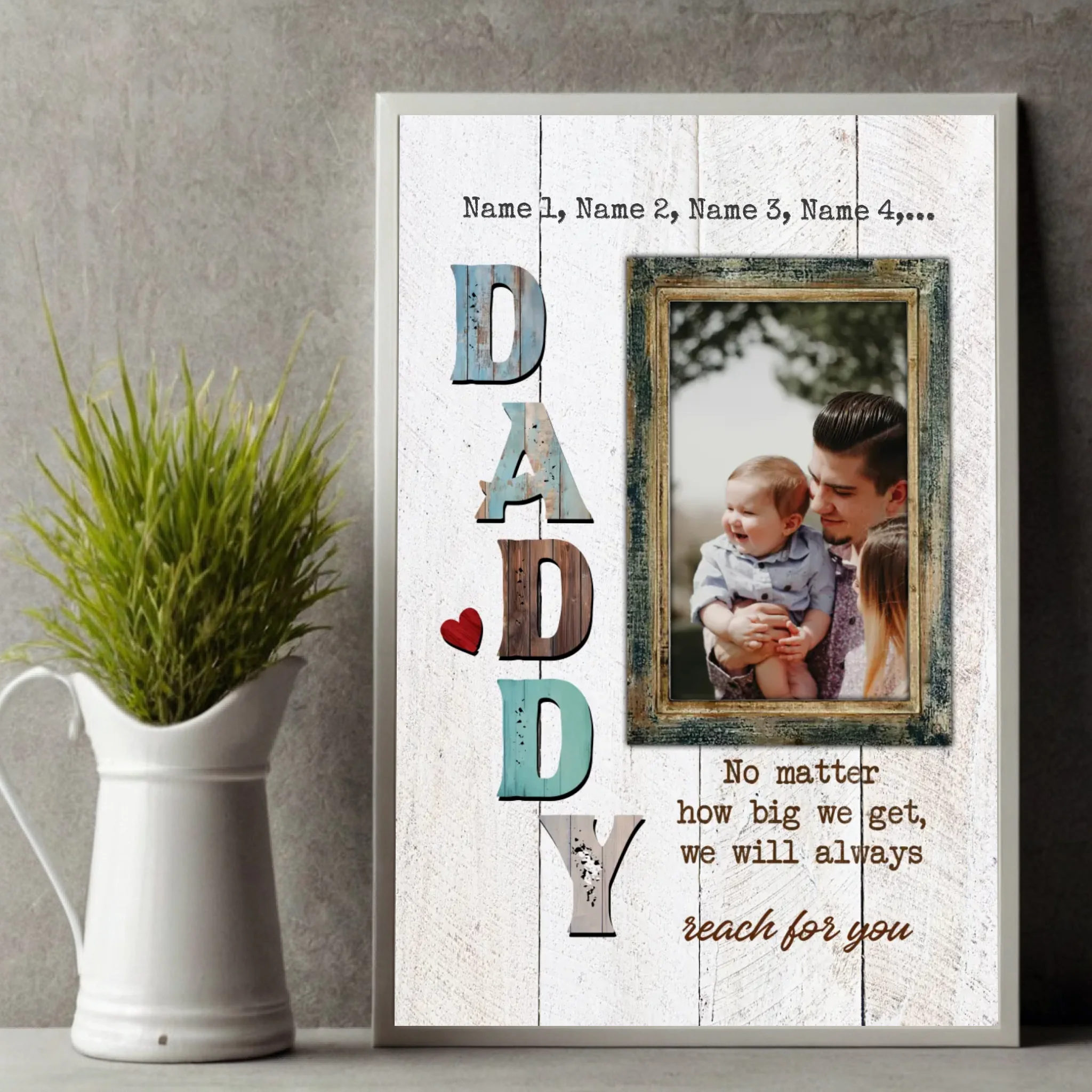 Dad Poster – I Will Always Think of You | Personalized at 89Prints
