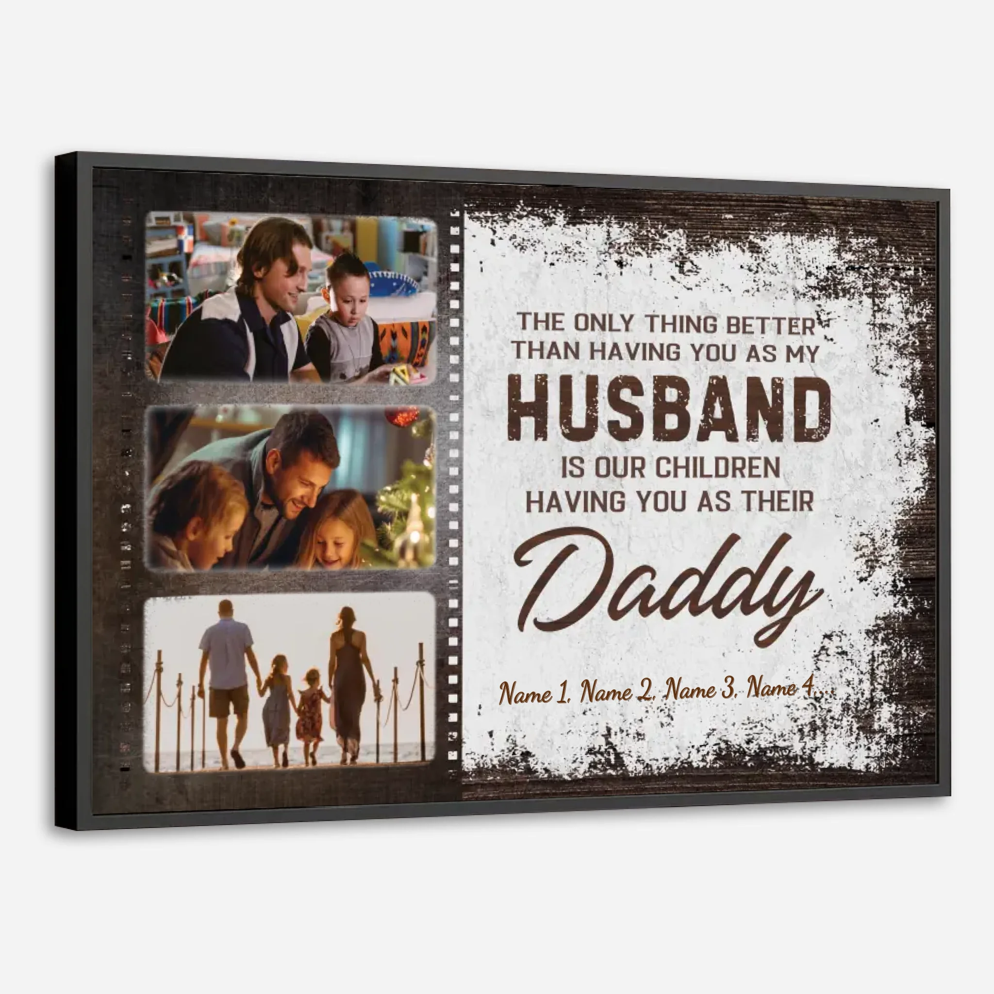 Custom Family Poster – Side by Side or Miles Apart, Connected by Heart - 89Prints