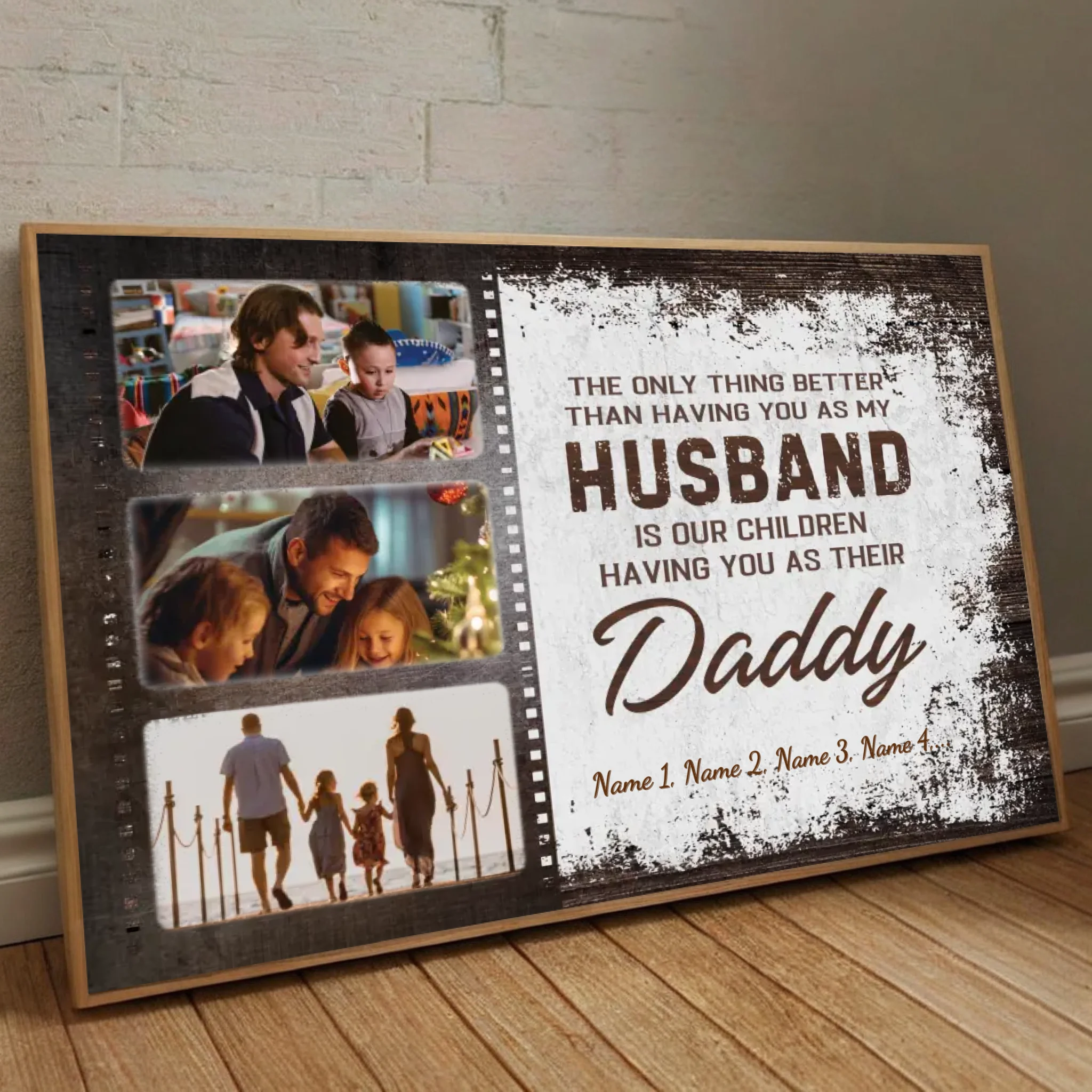 Custom Family Poster – Side by Side or Miles Apart, Connected by Heart - 89Prints