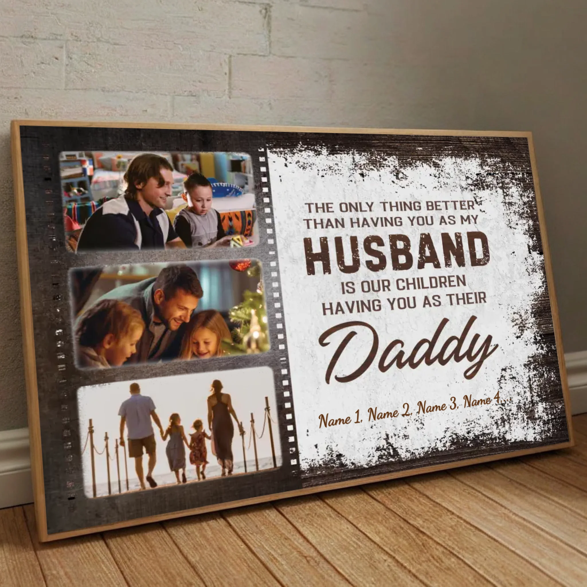 Custom Family Poster – Side by Side or Miles Apart, Connected by Heart - 89Prints