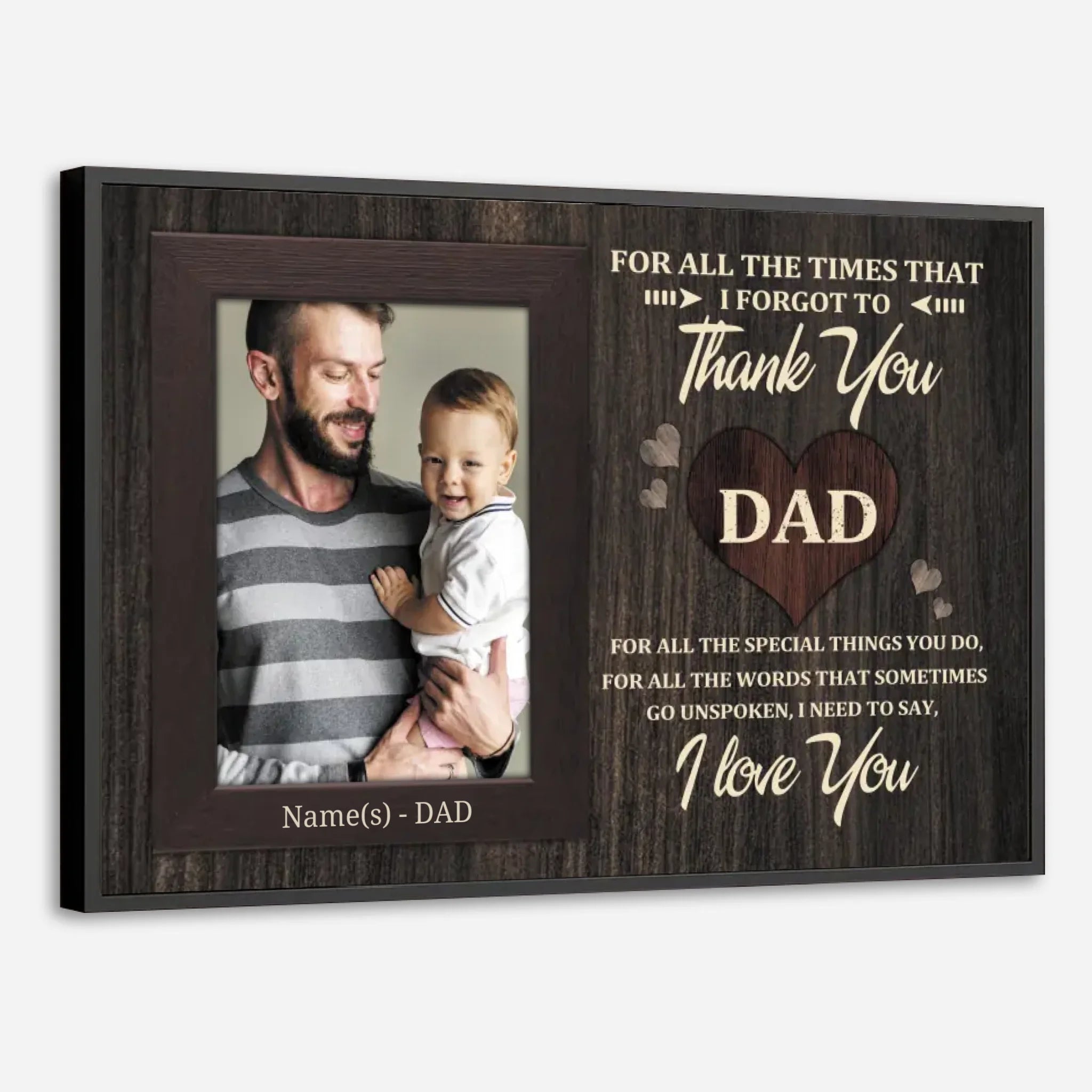 Personalized Dad Appreciation Poster – A Heartfelt Thank You - 89Prints