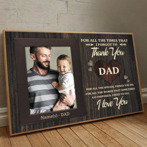Personalized Dad Appreciation Poster – A Heartfelt Thank You - 89Prints