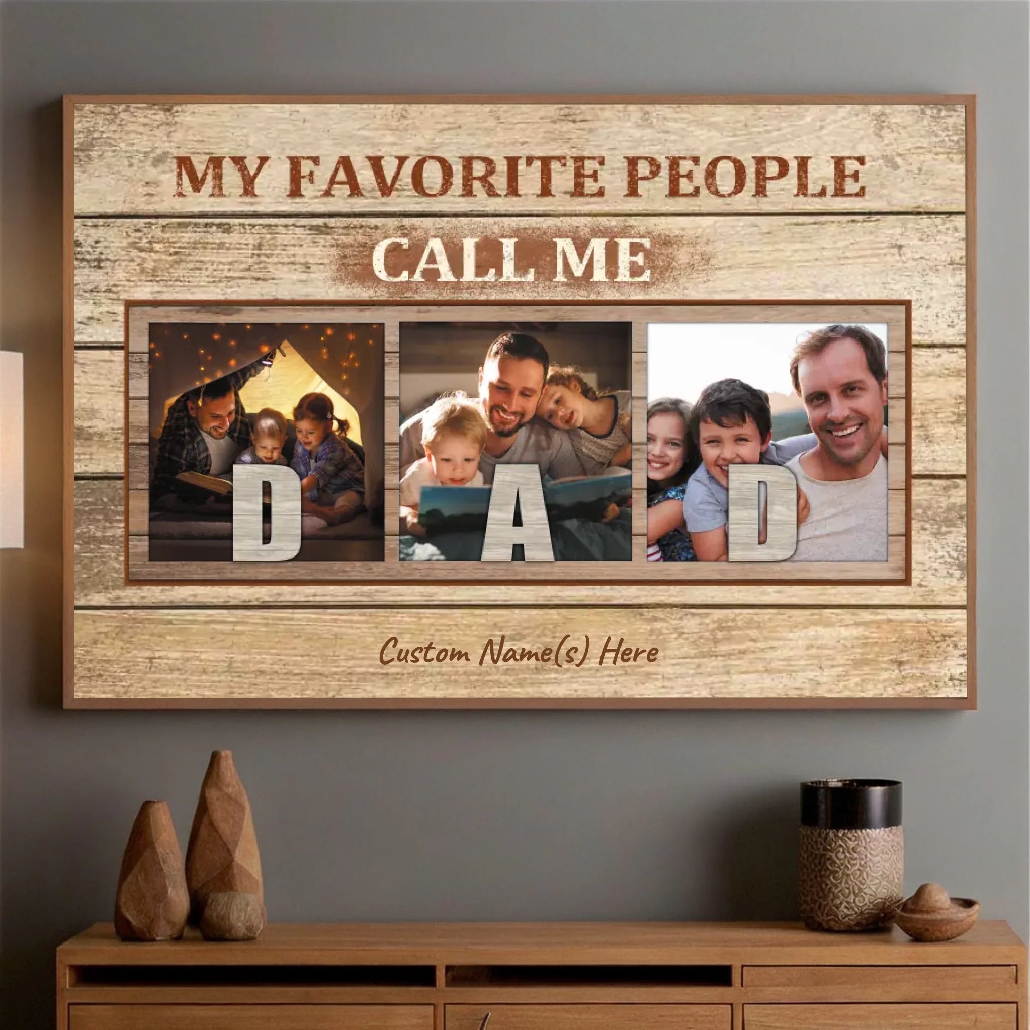 Custom Dad Poster – Proudly Called Dad by My Favorite People - 89Prints