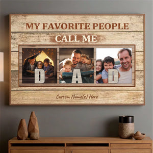 Custom Dad Poster – Proudly Called Dad by My Favorite People - 89Prints