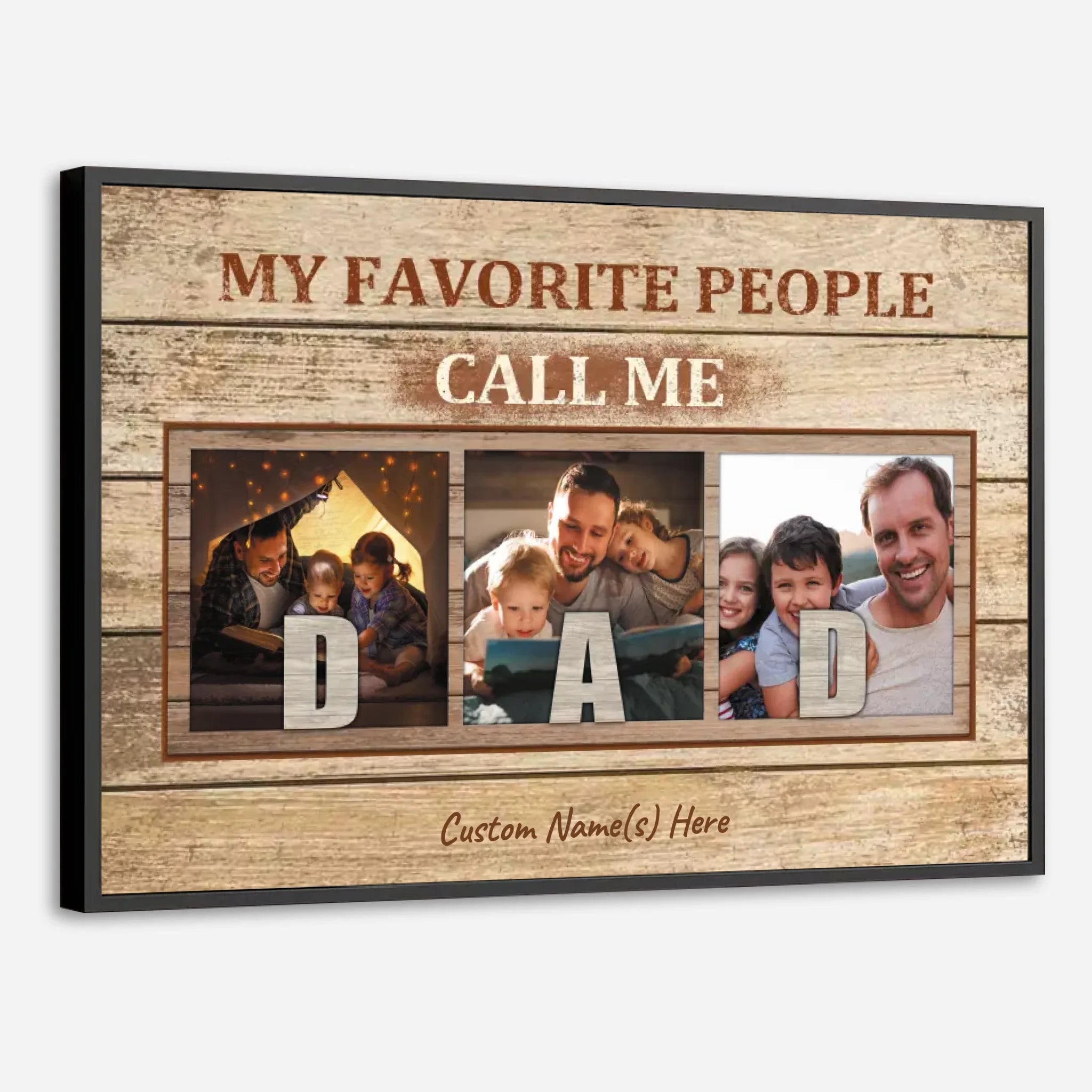Custom Dad Poster – Proudly Called Dad by My Favorite People - 89Prints