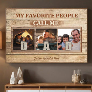 Custom Dad Poster – Proudly Called Dad by My Favorite People - 89Prints