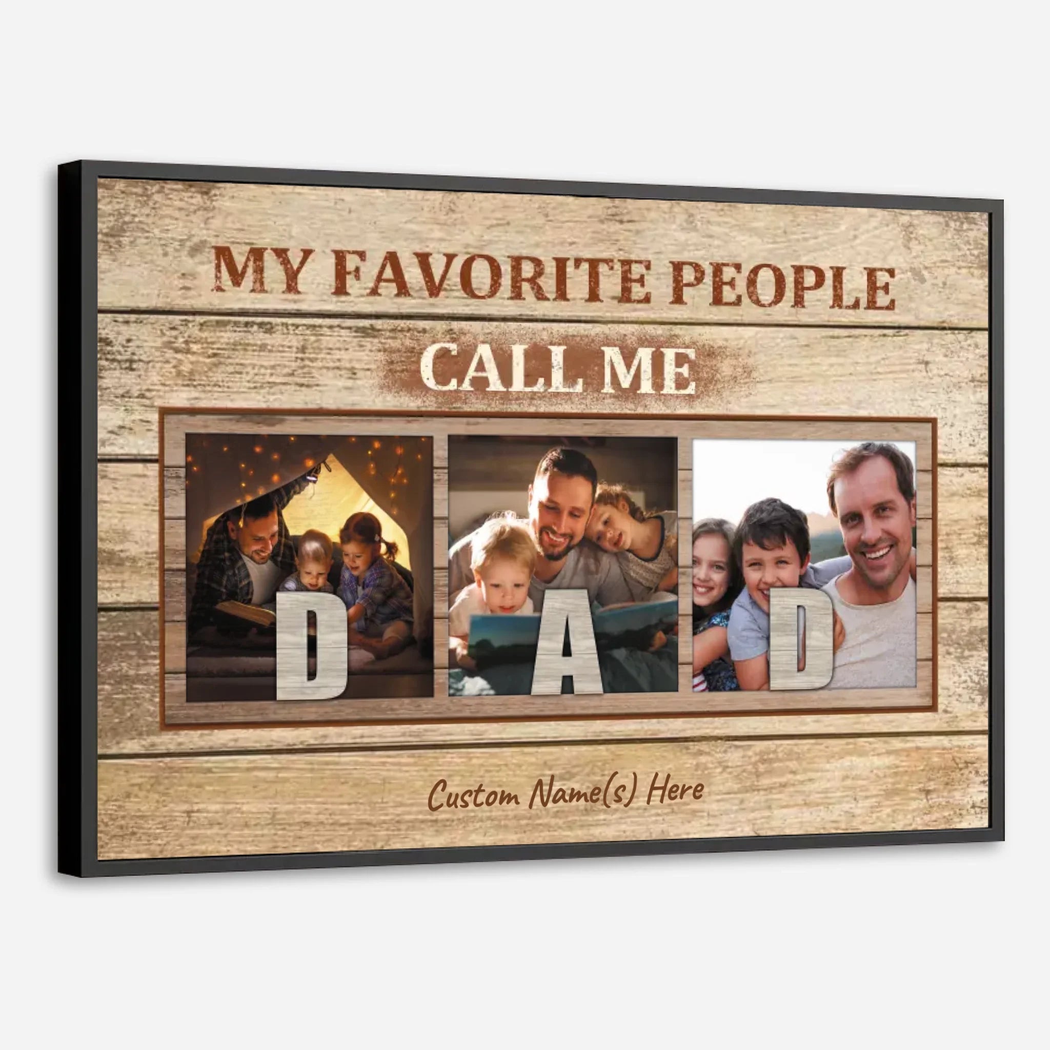 Custom Dad Poster – Proudly Called Dad by My Favorite People - 89Prints