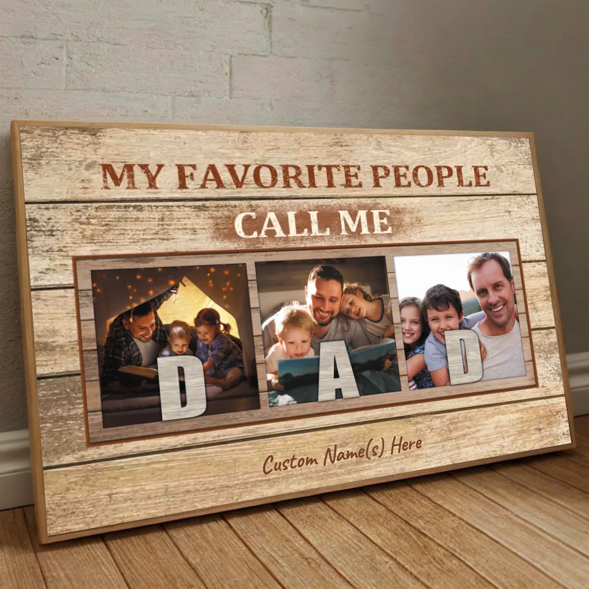 Custom Dad Poster – Proudly Called Dad by My Favorite People - 89Prints