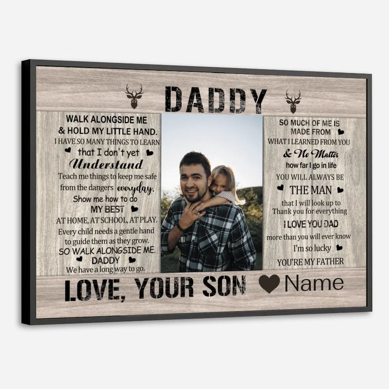 Cherish Your Bond Custom Poster for Dad from 89Prints