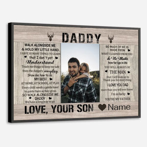 Cherish Your Bond Custom Poster for Dad from 89Prints