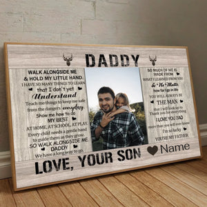 Cherish Your Bond Custom Poster for Dad from 89Prints