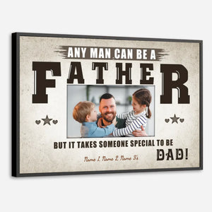 Customizable Photo Poster Gratitude Heart A Real Father - 89Prints