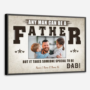 Customizable Photo Poster Gratitude Heart A Real Father - 89Prints