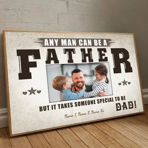 Customizable Photo Poster Gratitude Heart A Real Father - 89Prints