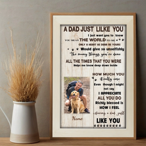A Dad Just Like You Customizable Photo Poster for Dad - 89Prints