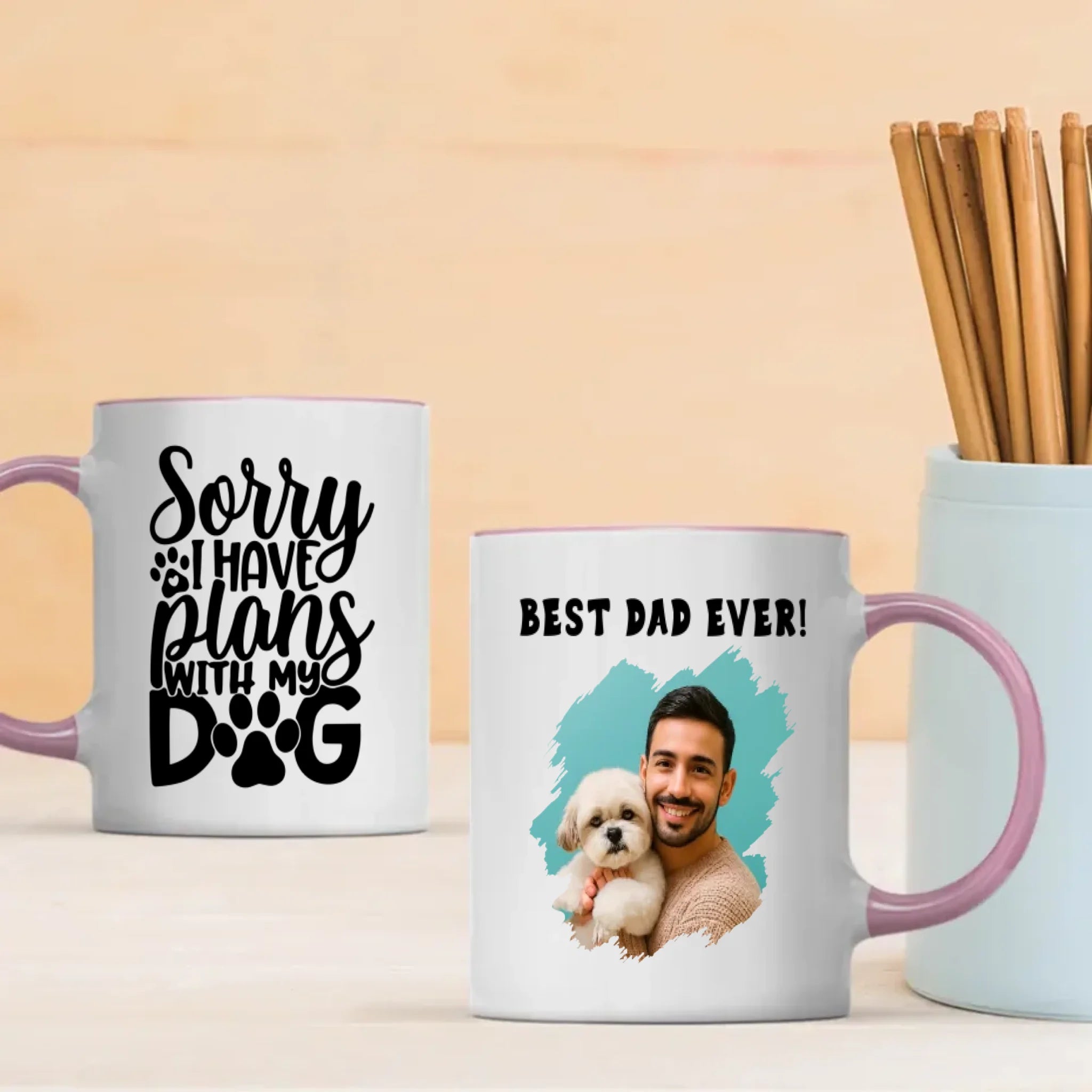 Sorry I Have Plans With My Dog Personalized Mug – Add Your Adorable Pup’s Photo & Name – 89Prints