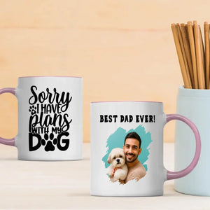 Sorry I Have Plans With My Dog Personalized Mug – Add Your Adorable Pup’s Photo & Name – 89Prints