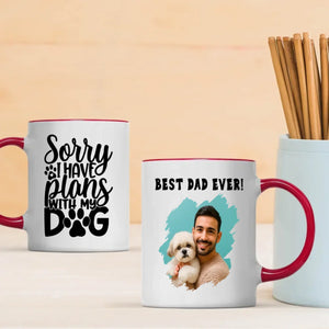 Sorry I Have Plans With My Dog Personalized Mug – Add Your Adorable Pup’s Photo & Name – 89Prints