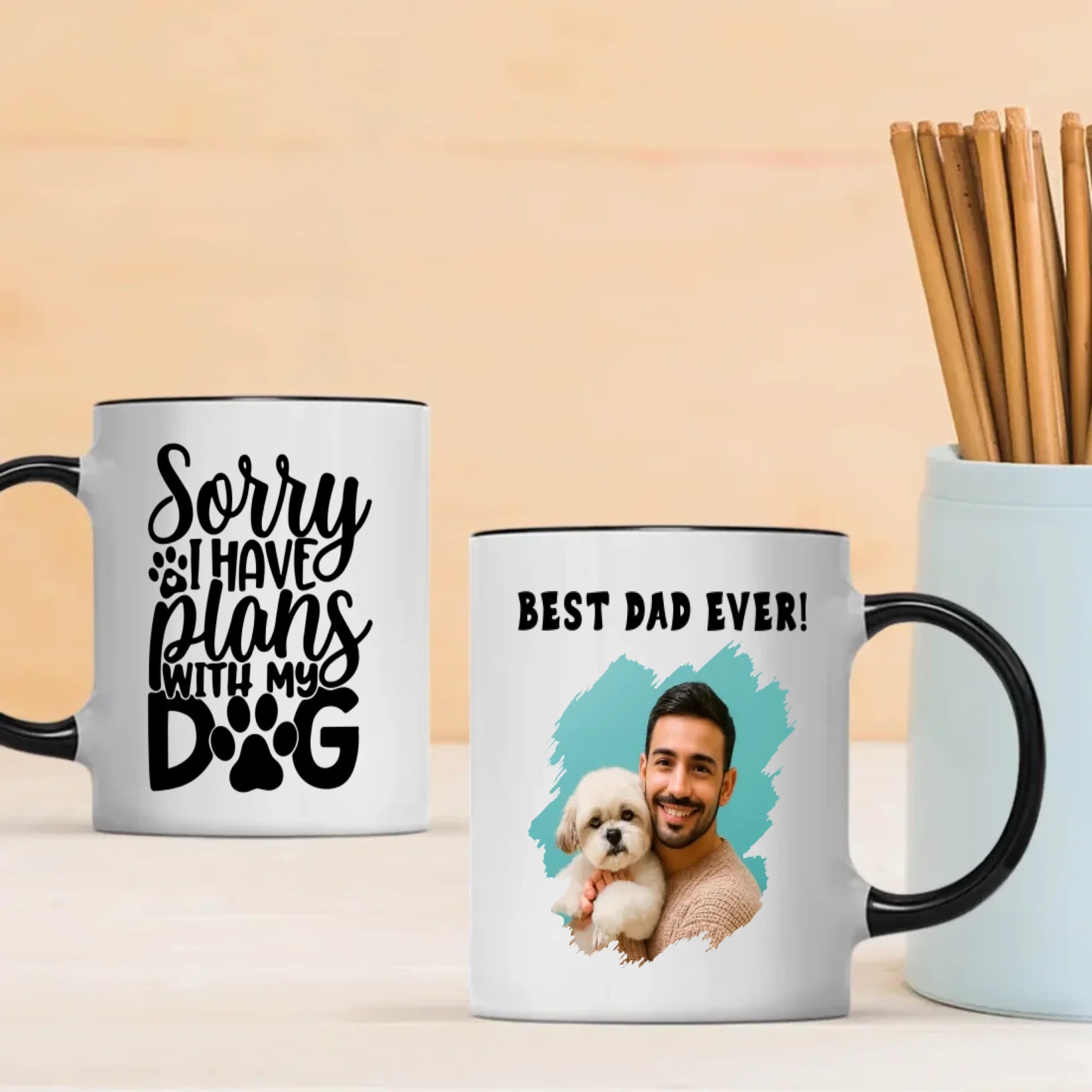 Sorry I Have Plans With My Dog Personalized Mug – Add Your Adorable Pup’s Photo & Name – 89Prints