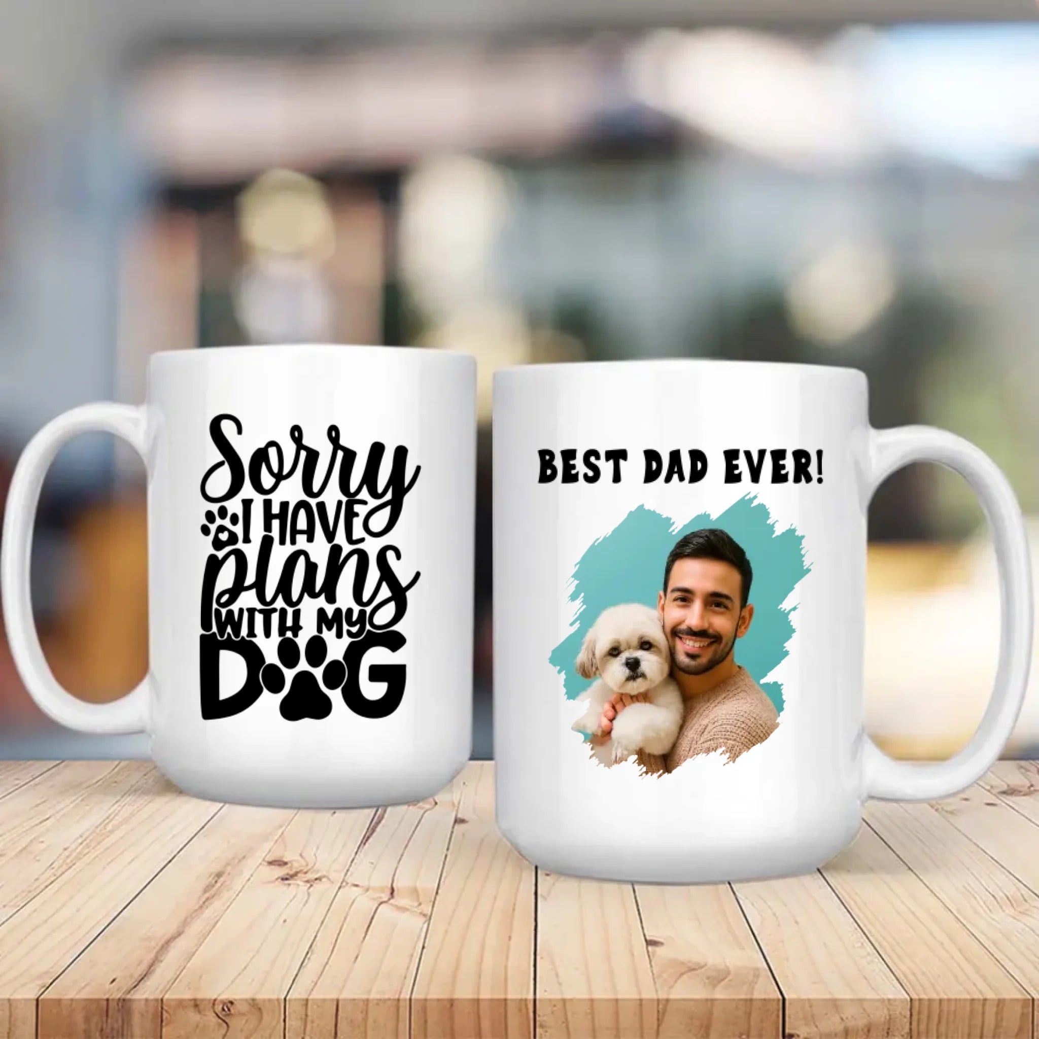 Sorry I Have Plans With My Dog Personalized Mug – Add Your Adorable Pup’s Photo & Name – 89Prints