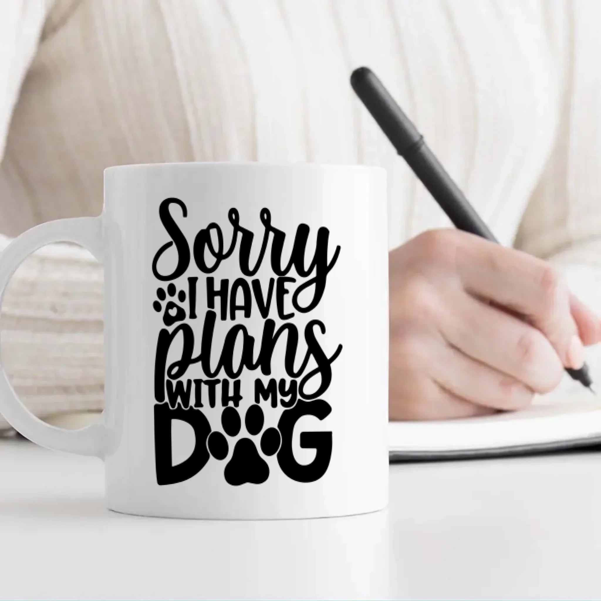 Sorry I Have Plans With My Dog Personalized Mug – Add Your Adorable Pup’s Photo & Name – 89Prints