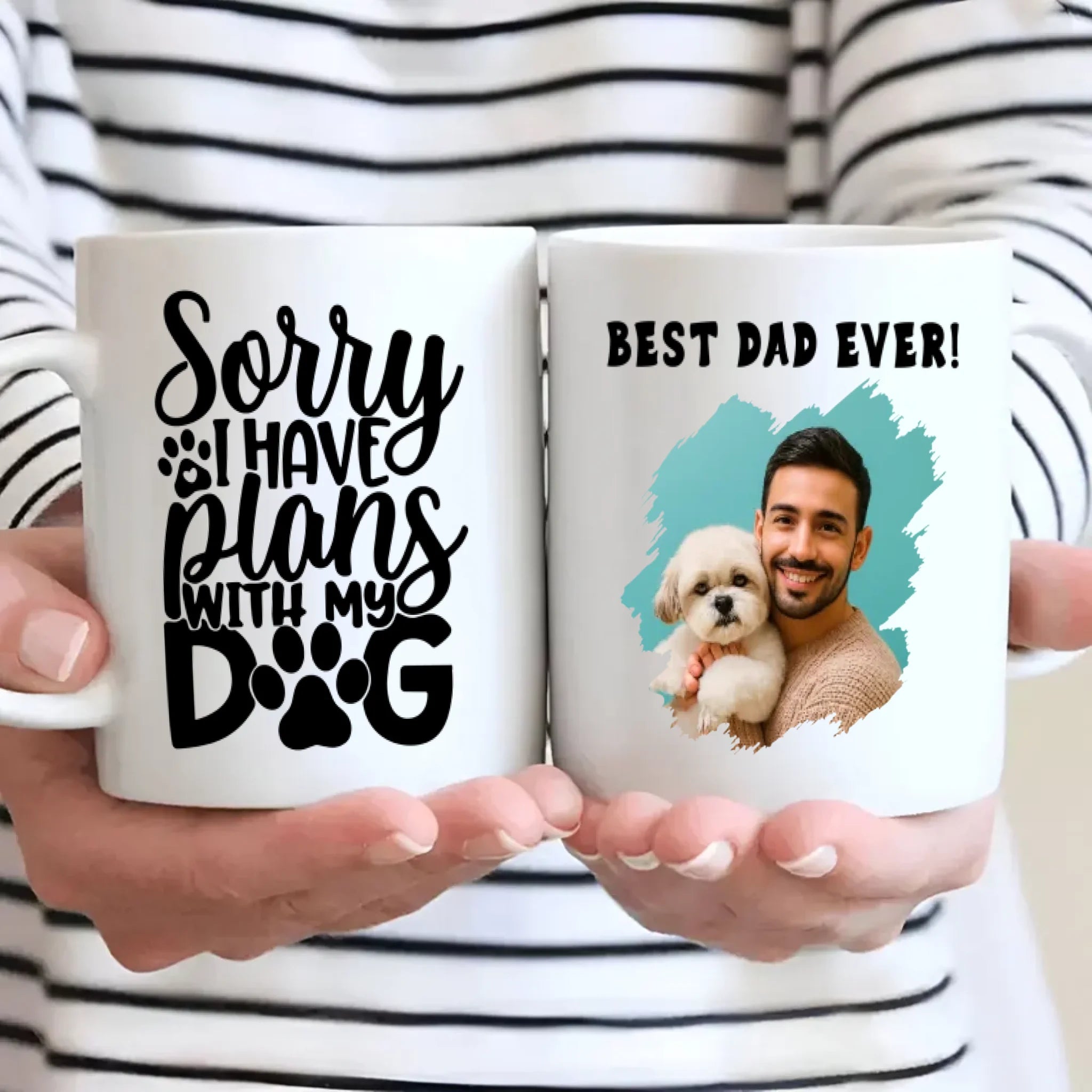 Sorry I Have Plans With My Dog Personalized Mug – Add Your Adorable Pup’s Photo & Name – 89Prints