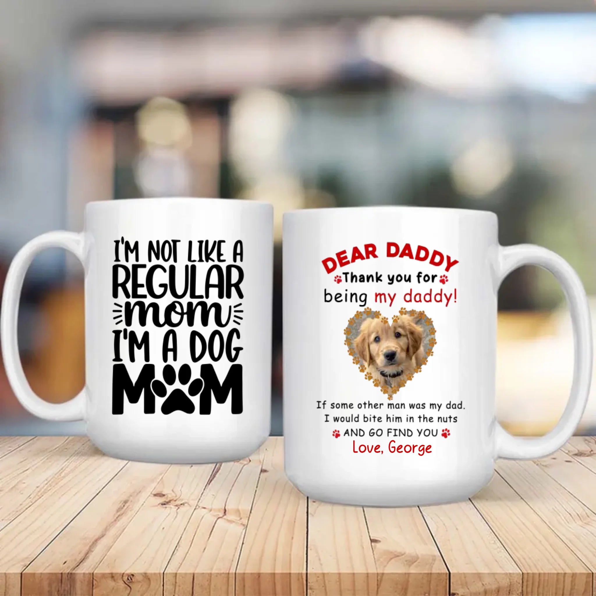 I’m a Dog Mom Personalized Mug – Add Your Cute Pup’s Photo & Name for a Pawsome Gift – 89Prints