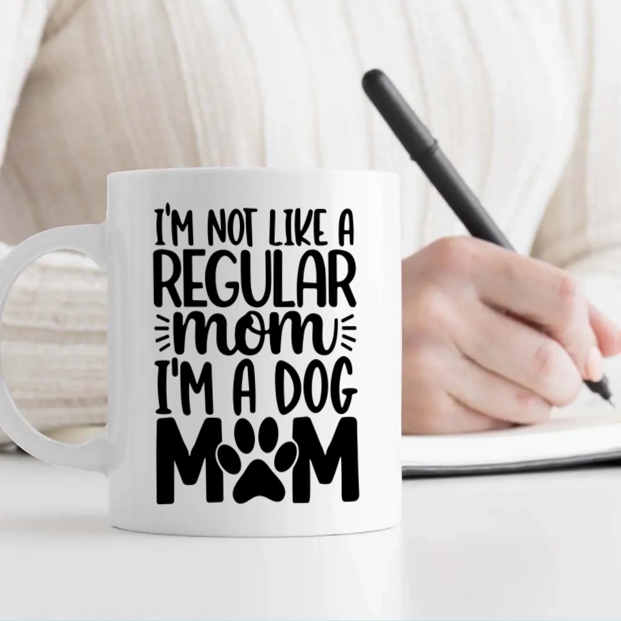 I’m a Dog Mom Personalized Mug – Add Your Cute Pup’s Photo & Name for a Pawsome Gift – 89Prints