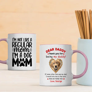 I’m a Dog Mom Personalized Mug – Add Your Cute Pup’s Photo & Name for a Pawsome Gift – 89Prints
