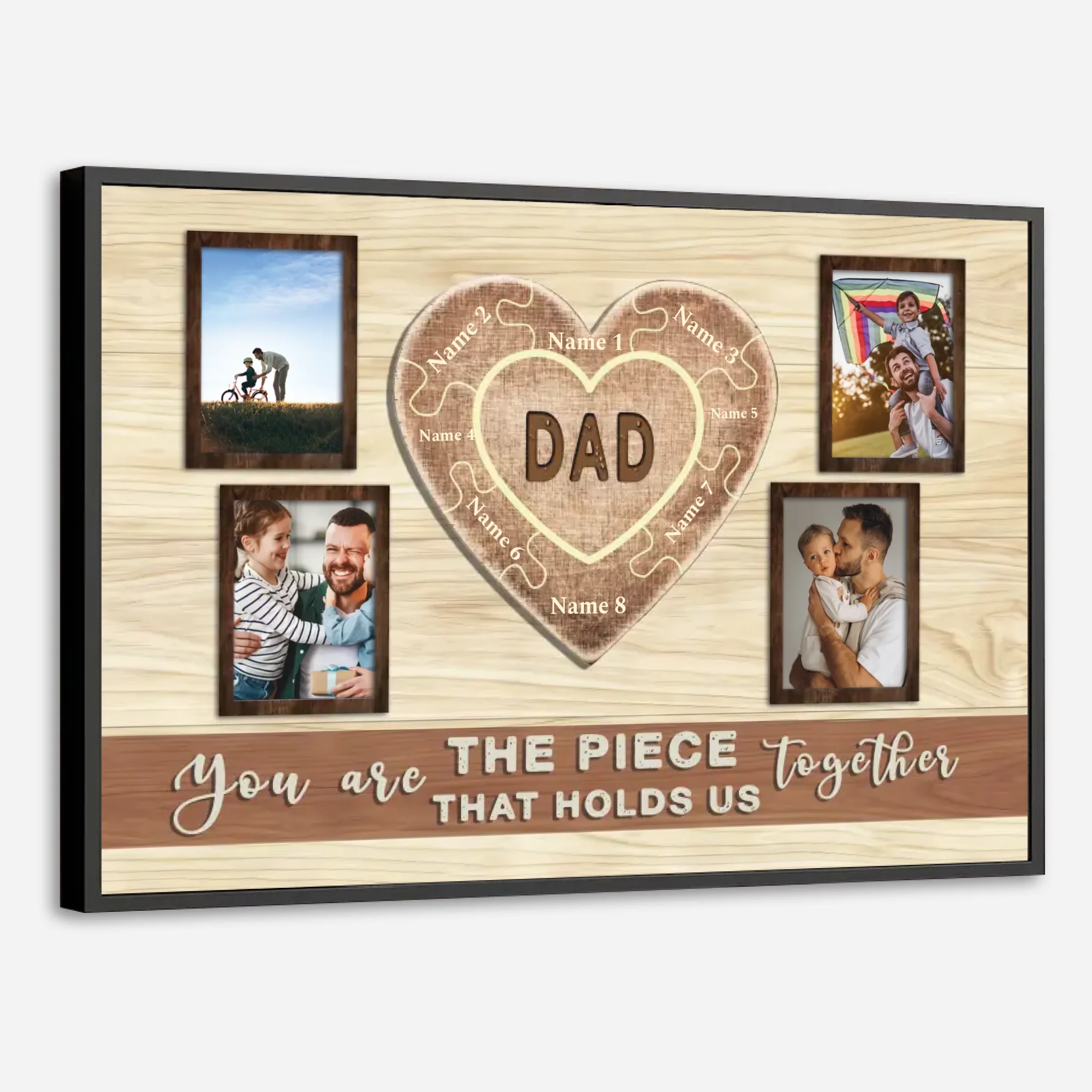 Dad You Are The Heart That Holds Us Together Custom Poster - 89Prints
