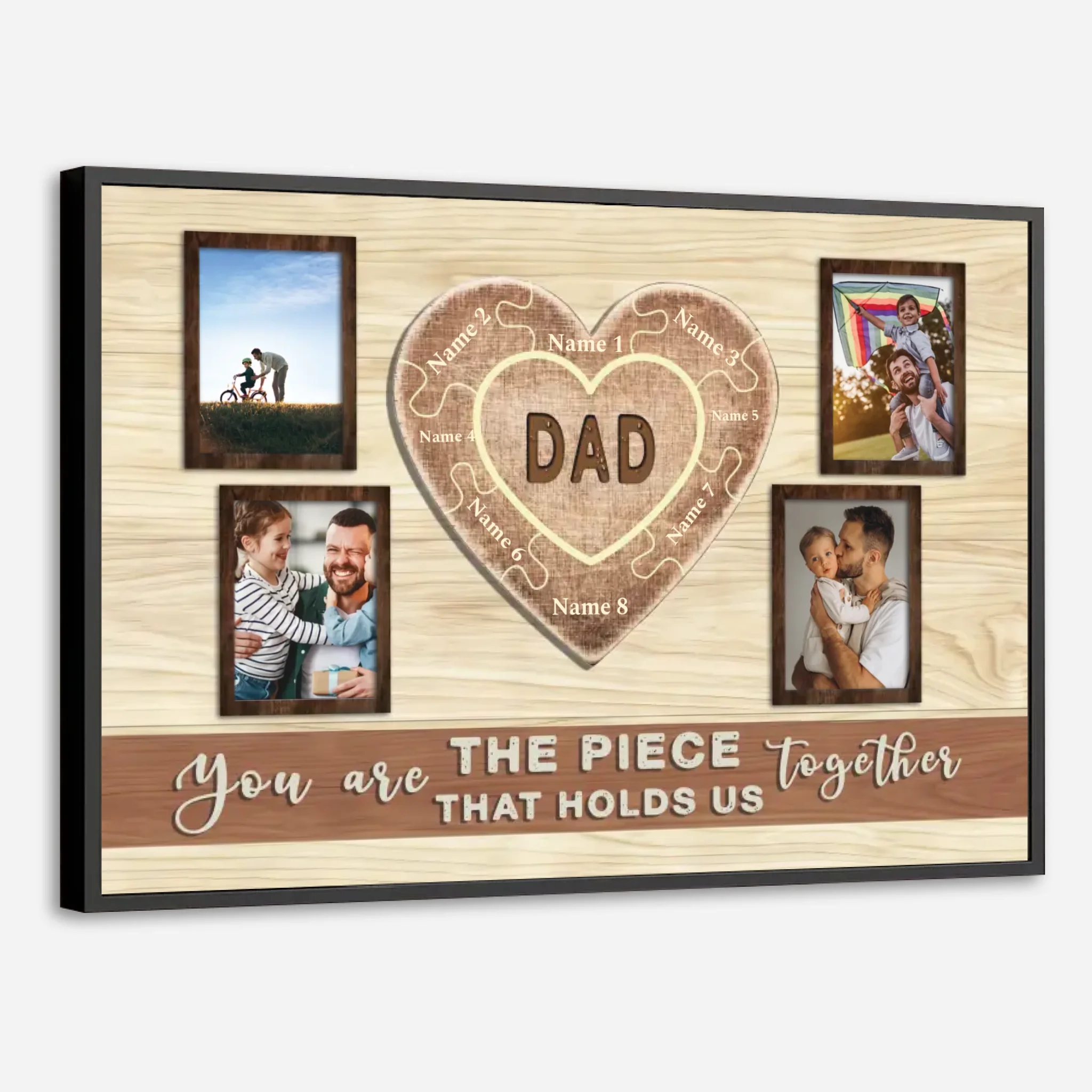 Dad You Are The Heart That Holds Us Together Custom Poster - 89Prints
