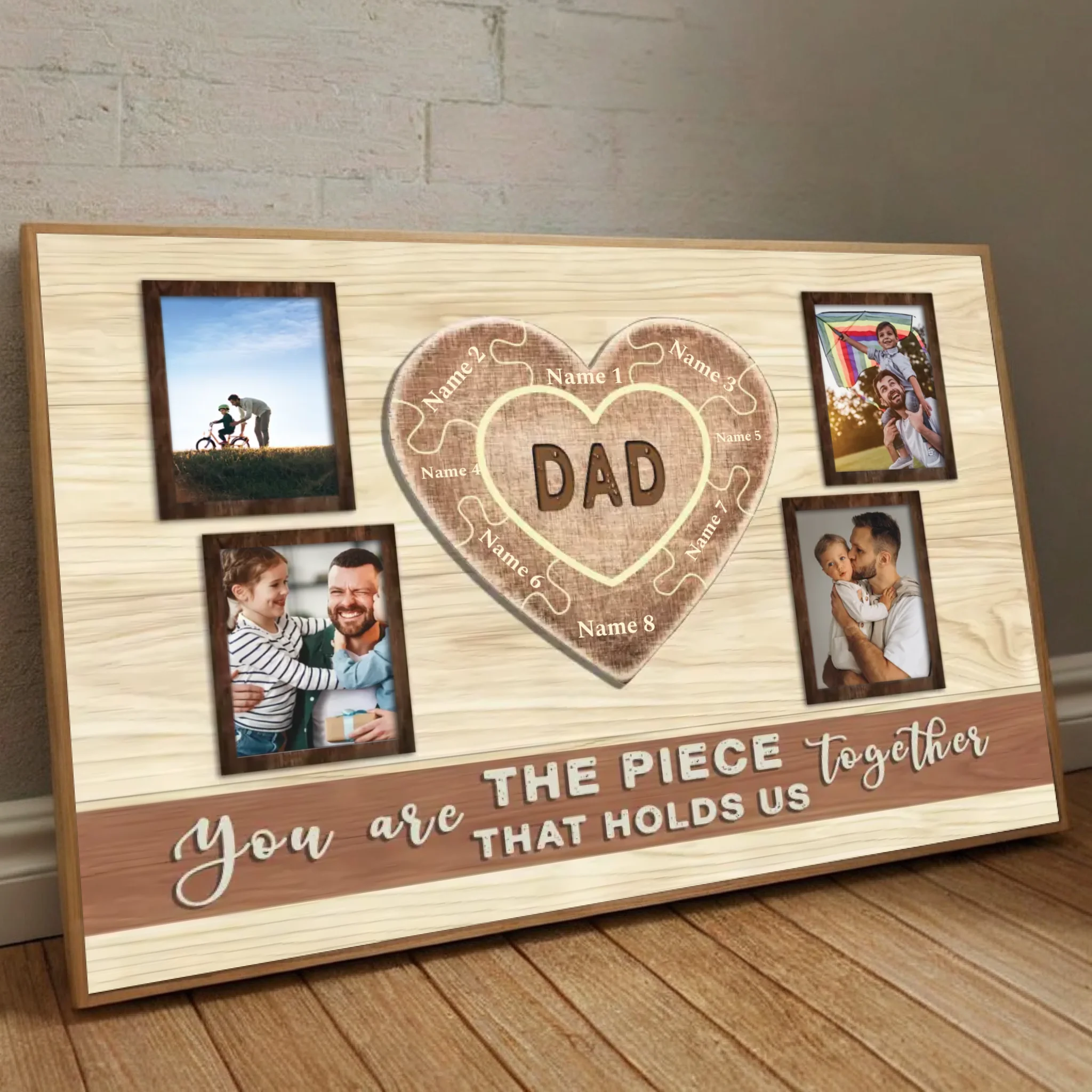 Dad You Are The Heart That Holds Us Together Custom Poster - 89Prints