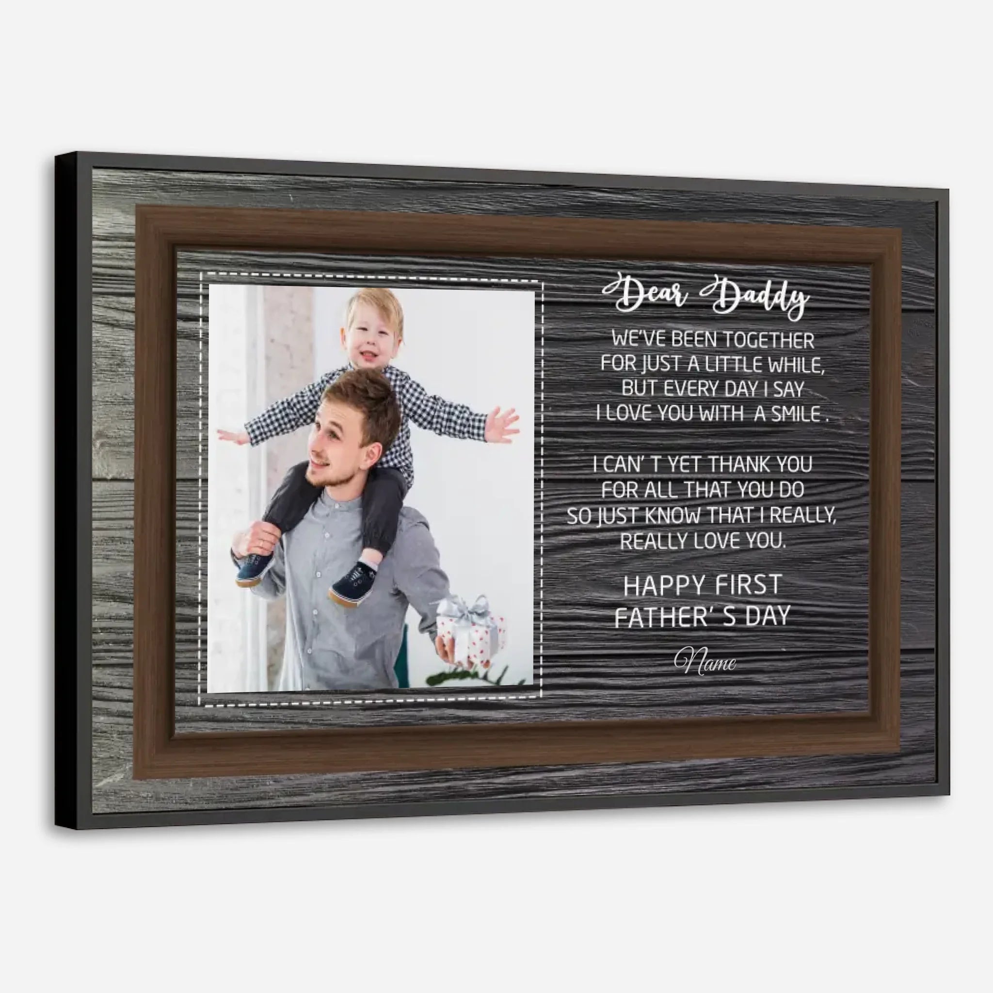 Personalized First Fathers Day Poster - Custom Gift for New Dads - 89Prints