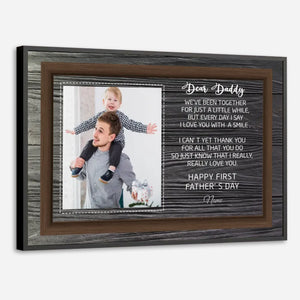 Personalized First Fathers Day Poster - Custom Gift for New Dads - 89Prints