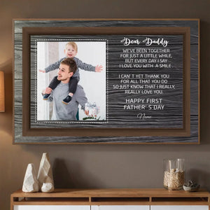 Personalized First Fathers Day Poster - Custom Gift for New Dads - 89Prints
