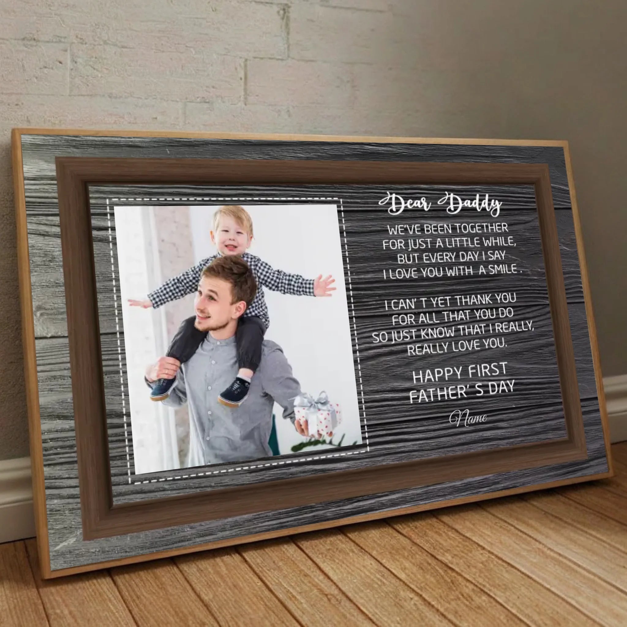 Personalized First Fathers Day Poster - Custom Gift for New Dads - 89Prints