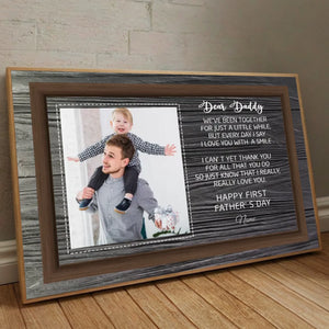 Personalized First Fathers Day Poster - Custom Gift for New Dads - 89Prints