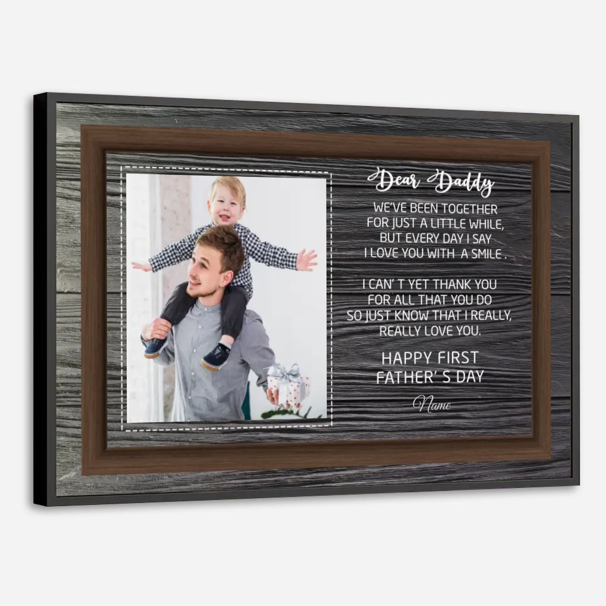 Personalized First Fathers Day Poster - Custom Gift for New Dads - 89Prints