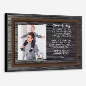 Personalized First Fathers Day Poster - Custom Gift for New Dads - 89Prints