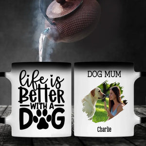 Life Is Better With a Dog Personalized Mug – Add Your Pup’s Photo & Name for a Heartwarming Gift – 89Prints